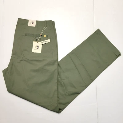 $108 Nuevo Pantalones PERFORMANCE DUCK HEAD Hampton Hombres 30x32 Verde Oliva NYLON Algodón Foto 1 de 4