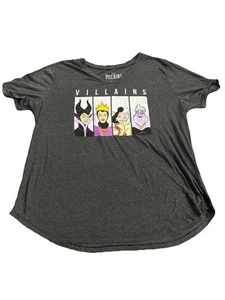 Women’s Disney 2xl Gray Villains Tunic Lightweight Tshirt - Picture 1 of 4