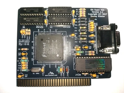 8bit ISA Super VGA Trident TVGA9000i Card by Sergey Kiselev - Image 1 of 4