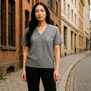 Suéter de lana de alpaca con cuello en V J Crew para mujer talla pequeña Preppy Light Academia Y2K - Imagen 1 de 11