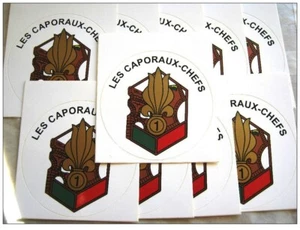 LOT 10 AUTOCOLANTS GENIE LEGION ETRANGERE 1° REG LES CAPORAUX CHEF ETAT SUP - Imagen 1 de 1