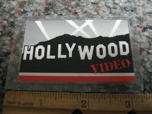 Vintage HOLLYWOOD VIDEO MEMBERSHIP CARD Movie Rental Store CALIFORNIA Redwood rd - Picture 1 of 2
