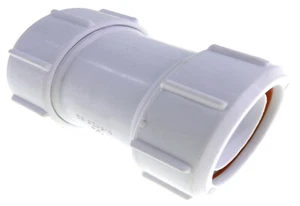 Multifit Strait upvc Coupling 40mm - 1 1/2", White - Picture 1 of 1
