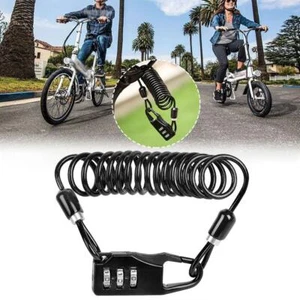 Casco de bicicleta antirrobo cable bicicleta de montaña montar candado de cable - Imagen 1 de 12