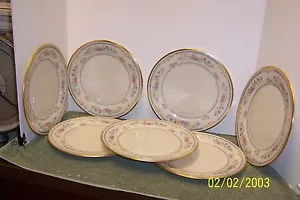 LENOX RALEIGH 10 3/4" DINNER PLATES SET OF 7 - Picture 1 of 10