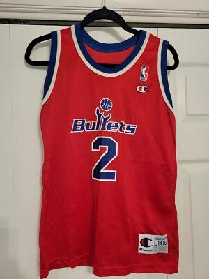 Campeón Hecho en EE. UU. De Colección NBA Chris Webber #2 Balas Talla Niño Mujer’s L Foto 1 de 4