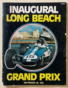 Long Beach Grand Prix Auto Race Program from 9/28/1975-Inaugural Race - Picture 1 of 6