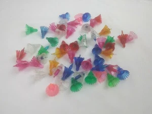 Vintage Christmas Light Reflectors Covers Lot of 50 Atomic Flower Floral  - Picture 1 of 3