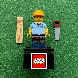 Genuine Lego Carpenter Minifigure (CMF - Used - Series 13 - COL203) - Picture 1 of 2
