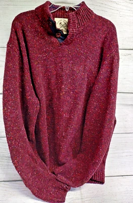 Шерстяной вязаный кардиган Alan Paine Marino свитер английский исследователь красный мужской размер 48 - Изображение 1 из 4