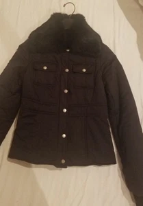 Laundry by Shelli Segal Black Jacket Coat Puffer Coat | Color: Black | Size: S - Picture 1 of 5