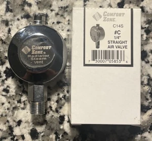 COMFORT ZONE - Válvula de aire de vapor vertical recta de 1/4" - C14S #C - Totalmente nueva - Imagen 1 de 2