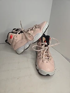 Nike Air Jordan 6 Rings 323419-602 Pink Basketball Shoes Girls 7Y Women’s 8.5 - Picture 1 of 21