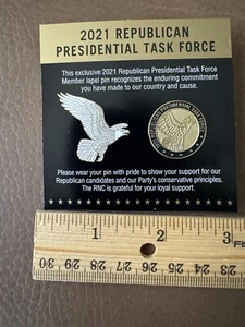 2021 Republican Presidential Task Force Collectors Metal Lapel Pin ~ New - Picture 1 of 5
