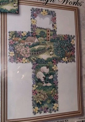 Design Works Pastoral Cross Counted Cross Stitch Kit 8" X 10"  - Image 1 of 4