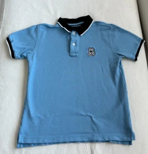 Psychohase Kinder Jungen Gr. L 14-16 Jahre hellblau Kurzarm Polo - Bild 1 von 2