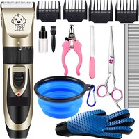 Professional Dog Grooming Clippers - Pet Grooming Kit - Pets Hair Trimmer - Low