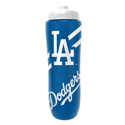 Los Angeles Dodgers 32oz Squeezy Water Bottle, MLB Licensed BPA Free Cover