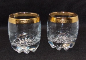 Classique By Circleware Cordial Shotglass Crystal Glassware Vintage Set Of 2 - Picture 1 of 7