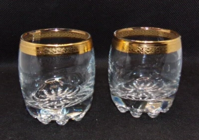 Classique By Circleware Cordial Shotglass Crystal Glassware Vintage Set Of 2 - Image 1 of 4