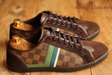 < Dzwl . My > 100 % original ★ Listo stocks Nueva Moda LV monogram Louis  Vuitton/Tenis De Zapatos Altos Para Hombre