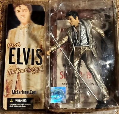 McFarlane Toys Elvis Presley 1956 The Year In Gold 4th Edition 2005 6" Figure - Image 1 of 2
