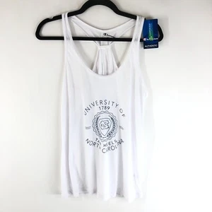 NCAA University of North Carolina Tar Heels Womens Tank Top Champion White M - Picture 1 of 4