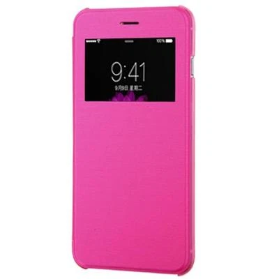 翻盖真丝皮革钱包式窗户视图外壳 保护套 苹果 iPhone 6 PLUS & 6 — 第 1/4 张图片