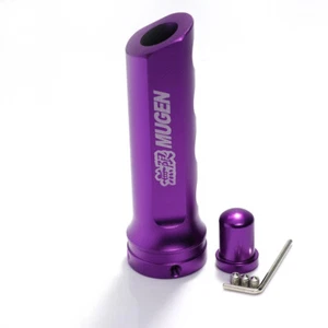 1PCS Mugen Purple Aluminum Car Handle Hand Brake Sleeve Universal Fitment Cover - Picture 1 of 9