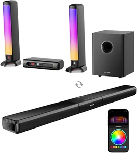 5.1Ch Soundbar Compatibile Con Dolby Atmos, Impianto Surround Soundbar TV Con Su - Foto 1 di 12