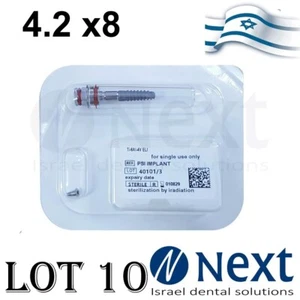 Lotx10 Dental Internal Hex connection spiral impl abutment RBM surface 4.2x8 - Picture 1 of 2