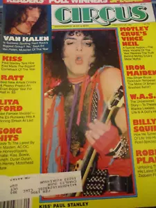 Billy Squier, Van Halen, Iron Maiden - Circus Magazine 1985 - Picture 1 of 1