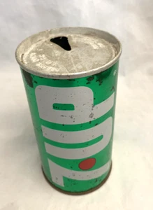 1960s Vtg 7-UP Seven Up Can Steel Straight Seam Pull Tab 12oz Uncola Music Offer - Picture 1 of 10