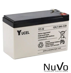NP7-12 12v 7Ah 20HR GENUINE Yuvolt FROM YUASA Lead Acid Rechargeable Battery - Picture 1 of 1