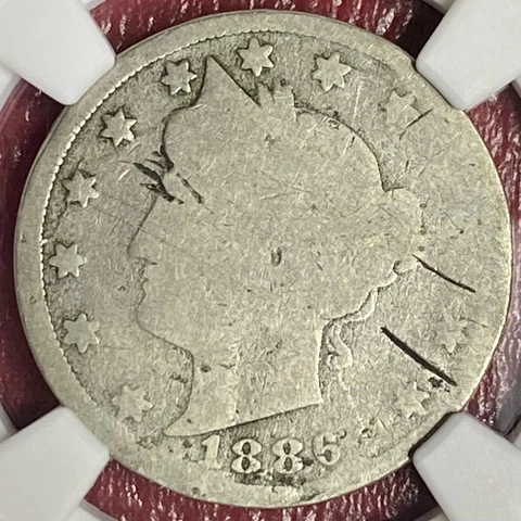NGC AG!  1886 LIBERTY HEAD NICKEL Cover