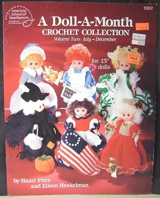 A Doll A Month Crochet Collection Vol. 2 Jul - Dec ASN Crochet Pattern Book - Image 1 of 2
