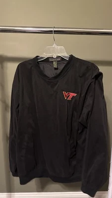 Chaqueta Pullover Vintage Años 90 Cross Creek Mediana Virginia Tech VT Cortavientos XL Foto 1 de 4