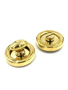 Thumb Turn and Release Bathroom Privacy Lock Set - Picture 1 of 2