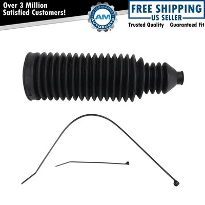 Rack de direção dianteiro esquerdo direito e fole de pinhão compatível com Cadillac Chevrolet GMC - Imagem 1 de 4