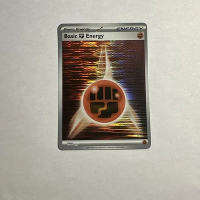 Basic Fighting Energy - SVE022 - Holo - Pokemon Black Bolt & White Flare - Image 1 of 4
