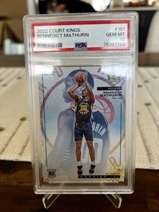 2022 Court Kings Bennedict Mathurin LEVEL III ROOKIE RC SP Indiana Pacers PSA 10 - Picture 1 of 2