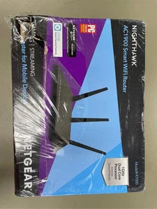 NETGEAR Nighthawk Smart Wi-Fi Router (R7000-100NAS) - AC1900 Wireless Speed (Up - Picture 1 of 2