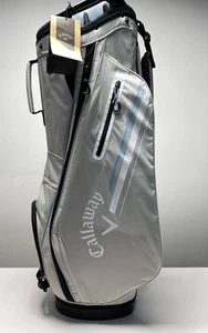 Callaway Chev 14 Cart Bag Silver Glacier 14-Way Divide Single Strap Golf Bag NEW - Picture 1 of 7