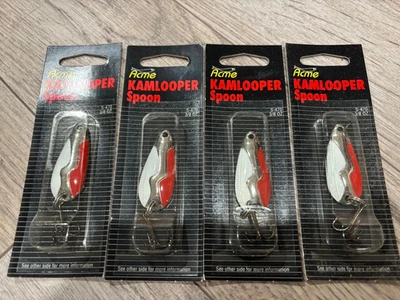 4 NEW NOS Acme Kamlooper Spoon 3/8oz S-470 Steelhead Salmon Walleye Rare USA - Image 1 of 3