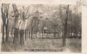 Postal LP32 Table Rock Nebraska Park Scene 1912 RPPC - Imagen 1 de 2