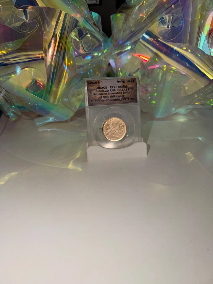 2018-S Inaugural Chicago $1 Reverse Proof 70 DCAM (FIRST STRIKE COIN) #917/1790 - Image 1 of 4