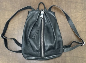 Aimee Kestenberg Tamitha Pebbled Black Leder Rucksack gefüttert mit Innentaschen - Bild 1 von 23