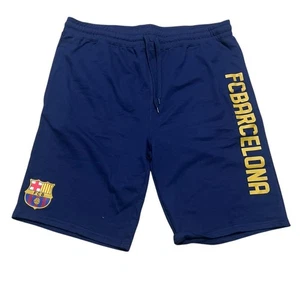 FC Barcelona International Club Fußball Fan Herren Fleece Sweat Shorts blau 2XL - Bild 1 von 13