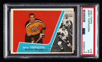 1963-64 Topps Jerry Toppazzini #18 PSA 5 - Image 1 of 2