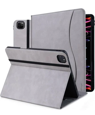 Case for iPad Pro 12.9 in 5th Gen w/ Multiple Angles Cover Misty Gray - Image 1 of 4